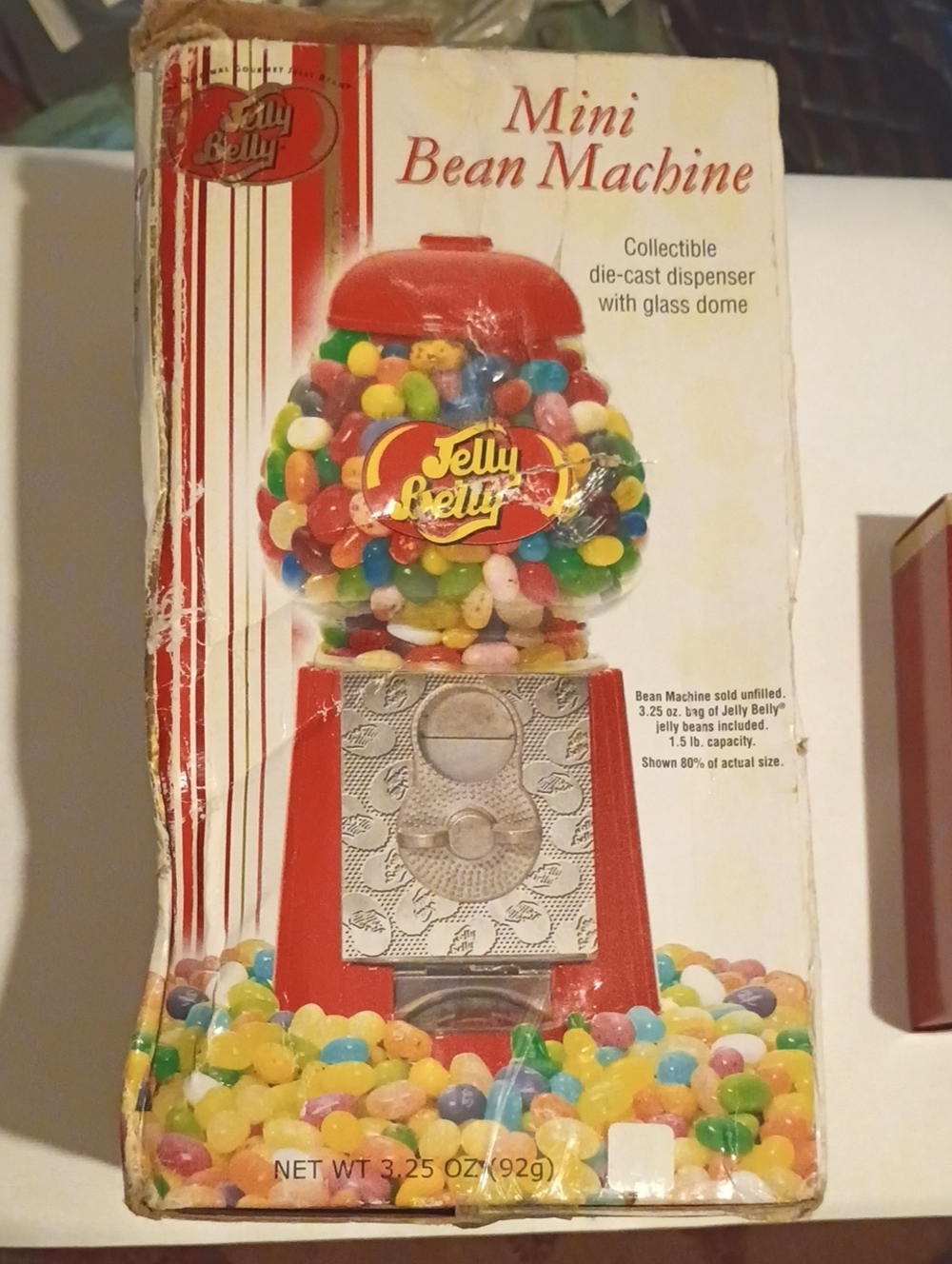 Jelly Belly Mini Bean Machine Collectible Die-cast Glass Dispenser